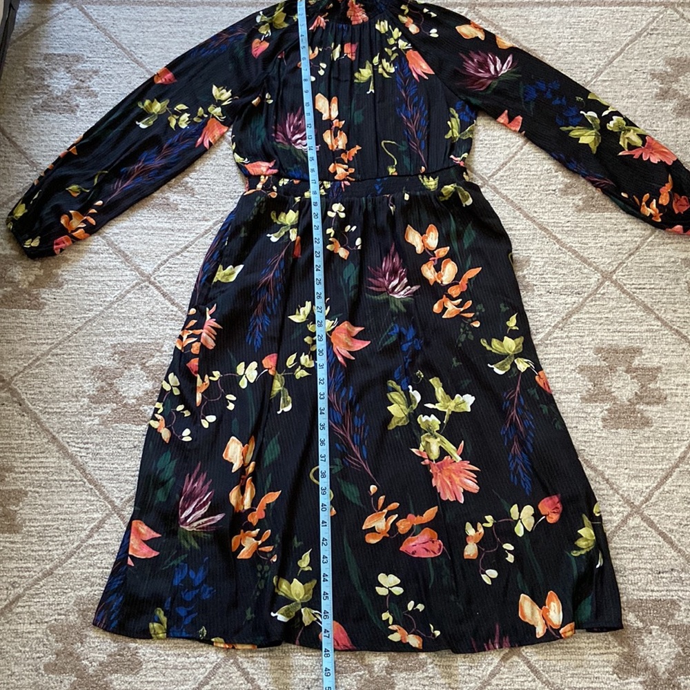 a new day Black Floral Midi Dress - Picture 5 of 9